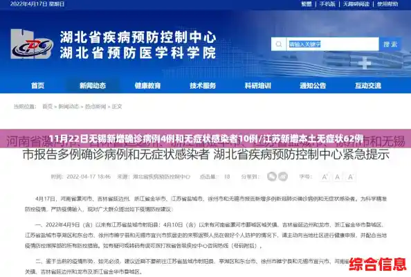 11月22日无锡新增确诊病例4例和无症状感染者10例/江苏新增本土无症状62例