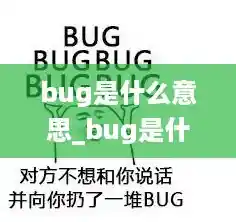 bug是什么意思_bug是什么意思中文意思解释