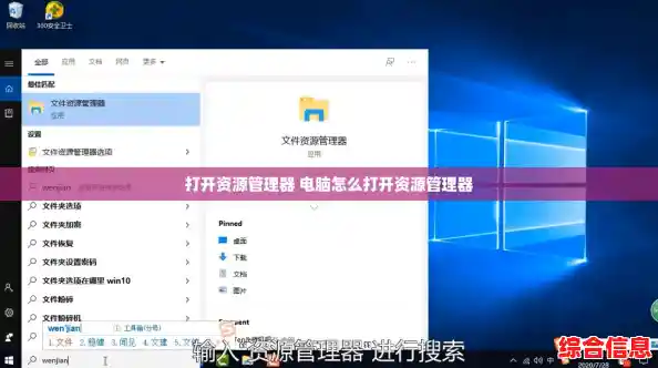 打开资源管理器 电脑怎么打开资源管理器