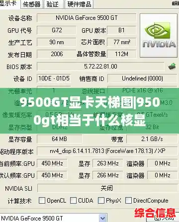 9500GT显卡天梯图|9500gt相当于什么核显 9500GT显卡天梯图|9500gt相当于什么核显