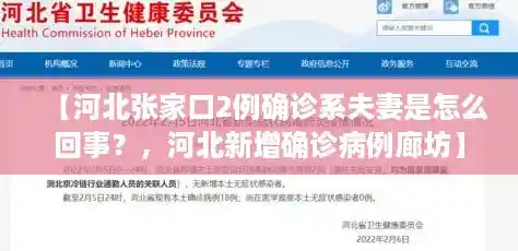 【河北张家口2例确诊系夫妻是怎么回事?,河北新增确诊病例廊坊】 【河北张家口2例确诊系夫妻是怎么回事?,河北新增确诊病例廊坊】