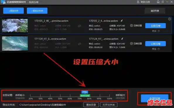 高效视频压缩工具，大幅缩减文件体积同时保持高清画质