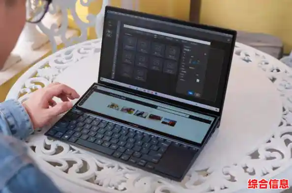 双屏设计助力高效办公，笔记本电脑开启智慧工作新篇章