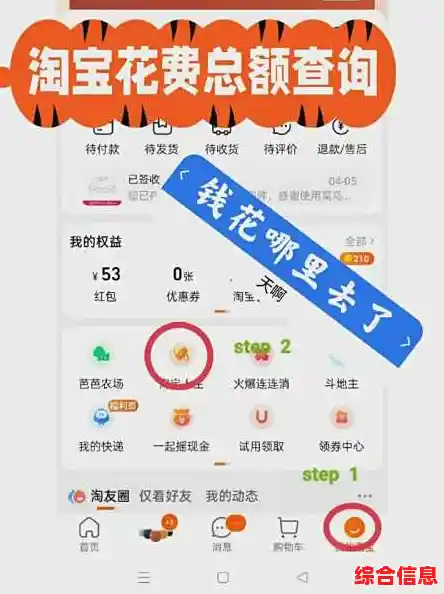 淘宝购物花费查询/淘宝购物花费查询怎么查