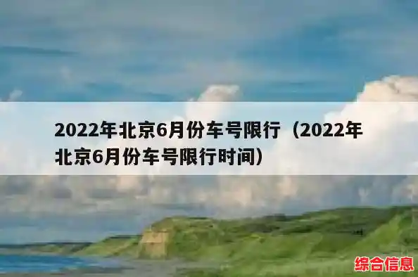北京通州限行规定2022，北京限号2022年6月最新限号