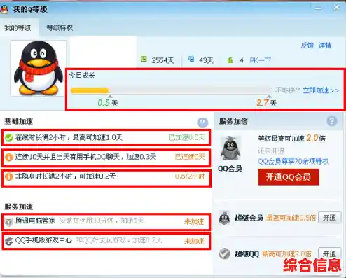 QQ账号升级方法详解：一步步教你提升账户等级