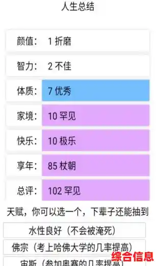 属性自由调配，结局千变万化—人生重开模拟器修仙版》你玩过没？
