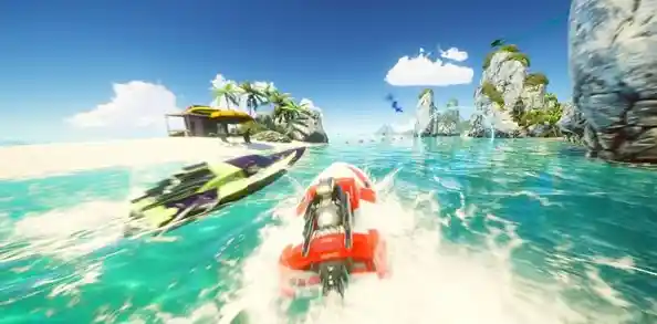 想体验与众不同的水上竞速？激流快艇3》特技与金币收集玩法等你来挑战！